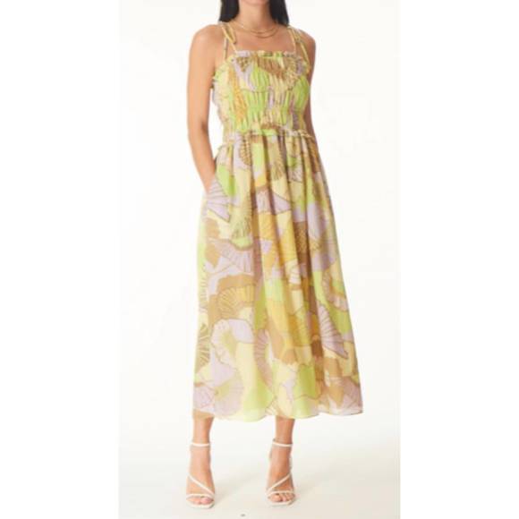 NEW GILNER FARRAR paula dress in fan dance print - Picture 1 of 1